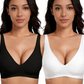 🌸💕 PROMO FLASH 50% ! Soutiens-Gorge Sans Fil Gelée Femme – Bralette Push-Up Sans Couture, Col Profond en V, Confort Quotidien ✨