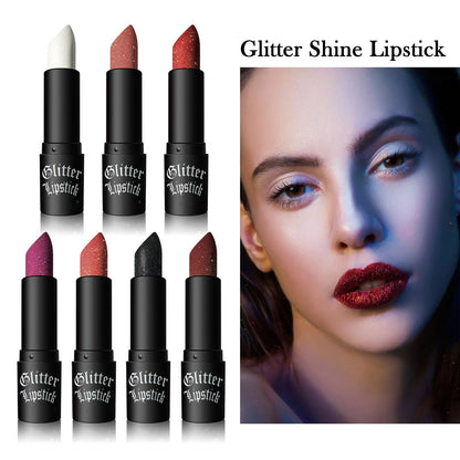 ✨ NOUVEAUTÉ 2026: Brillant Mat | Rouge à Lèvres Longue Tenue aux Fines Paillettes | 12H, 7 Teintes 💄【-50%】