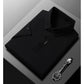 💐 PROMO EXCEPTIONNELLE -50% ! Polo Homme Soie Glacée – Double Graphisme Poitrine & Poignets, Tissu Premium ✨👕【Qualité Haut de Gamme】