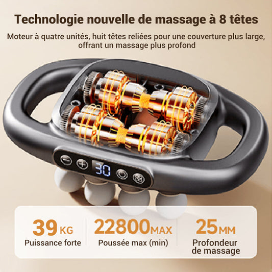 🔥Offre spéciale 2025🔥Ensemble de pistolets de massage à 16 têtes et 8 disques