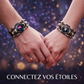 ⭐🔮 -50% ! 🐾 Bracelet Zodiaque en Cuir Phosphorescent – Brille dans le Noir, Ajustable & Unisexe.