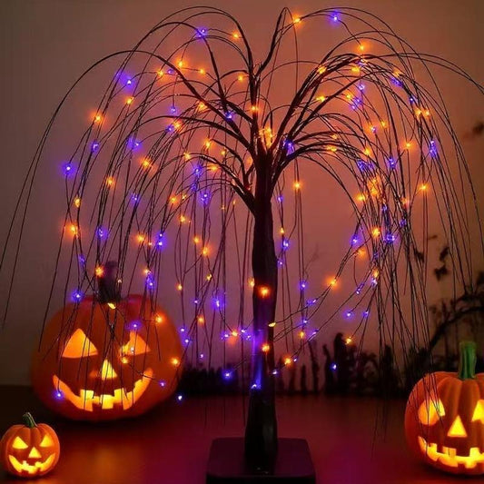 🎃👻🎃 OFFRE LIMITÉE 50% DE RÉDUCTION! Guirlandes Lumineuses d’Halloween – Lueur Orange & Violette, Modes Clignotant ou Fixe – Parfaites pour Soirées, Tournée des Bonbons, et Décors de Maison Hantée 🕸️🧛
