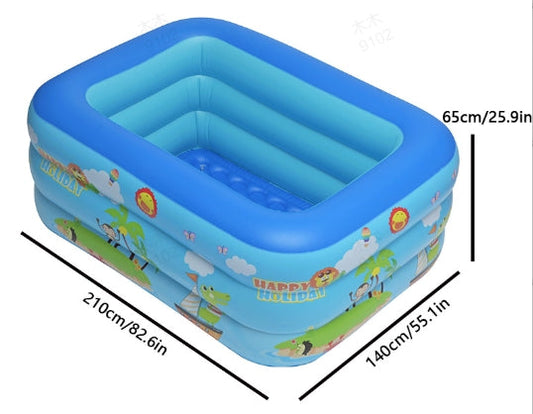 📢📢50% DE RÉDUCTION !! ⏰ Piscine Gonflable pour Enfants – PVC Robuste & Installation Facile – Parfaite pour s'amuser dans le jardin les jours de chaleur – Sûre et Colorée pour les Enfants 🌞✨