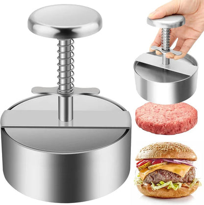 🍔 50% DE RÉDUCTION ! Presse à Viande Manuel pour Galettes de Hamburger – Inox 304, Facile à Nettoyer & Design Anti-Adhésif ✨