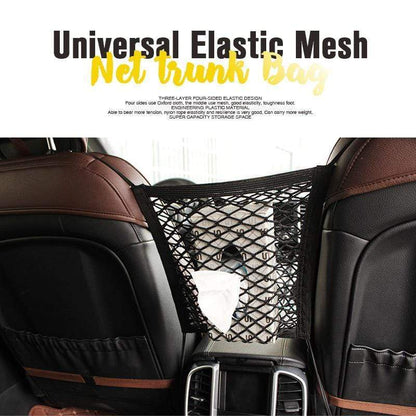 🧹🛒 -50% ! 🚗Sac de Coffre Universel en Filet Élastique – Tissu Oxford & Maille, 3 Couches & Haute Résistance