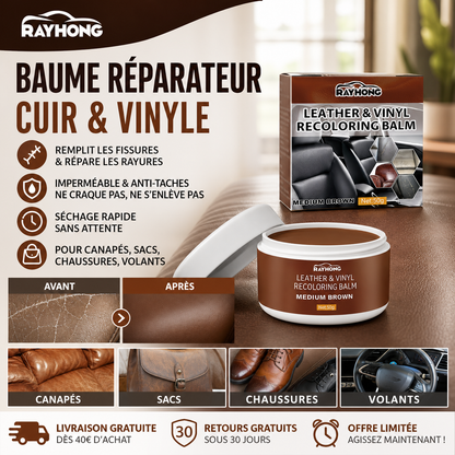 🎯🛒 -50% ! 🛋Pâte de Réparation pour Cuir – Comble les Rayures & Marques, Redonne de la Texture – Disponible en Plusieurs Couleurs – Sauvez Votre Canapé Préféré !