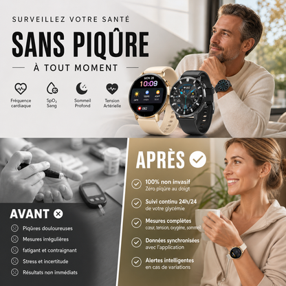 ⌚💥 -50% ! 🔥Montre intelligente multifonctionnelle
