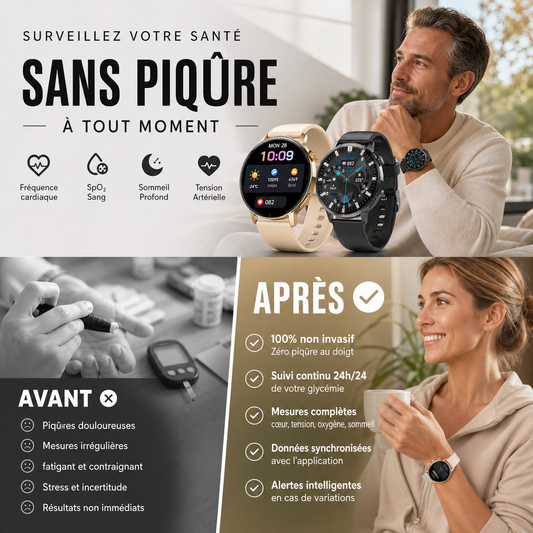 ⌚💥 -50% ! 🔥Montre intelligente multifonctionnelle
