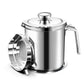 🫕🍤 -60% ! 🌡️Friteuse avec Thermomètre – Acier 304, Contrôle de Température & 20/24 cm.