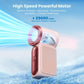 🌀📟💨 OFFRE LIMITÉE 50% DE RÉDUCTION! Mini Ventilateur Portable avec Affichage LED – Ventilateur de Poche Turbo 5 Vitesses, Rechargeable par USB, Refroidissement Rapide – Idéal pour les Voyages, les Trajets et l’Usage Quotidien ✈️🔥