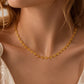 💎🛒 -50% ! 💛Collier Cœur Radieux – Acier Inoxydable 304 – Cœur Ajouré & Finition Polie pour Quotidien Élégant.