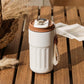 ☕🛒 -50% ! 🌡️Tasse à Café avec Affichage LED de Température – Isolation Thermique, Étanche & Portable.