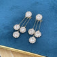 💐50% DE RÉDUCTION ! Boucles d’Oreilles Pétales Rondes – Doré ou Argenté, à Vous de Choisir 💛🤍【Offre Limitée】