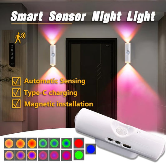 💐 ACHETEZ 3, OFFERT 1 ! 💎 Lampe d’Ambiance LED Rechargeable avec Capteur de Mouvement – Détection Intelligente, Éclairage RVB & Installation Magnétique