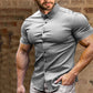 👔 60% DE RÉDUCTION ! ✨ Chemise à Manches Courtes à Boutons pour Hommes – Sans Repassage – Tissu Infroissable, Look Net & Idéal pour l'Été ☀️