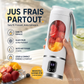 🍊🥤 Blender Portable Sans Fil 450 ml | Écran Numérique LED, Double Couvercle & Mixage 30s