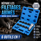 ✨🚗 -50% ! 🔧Lot de 10 Outils de Réparation de Filetages Auto – Acier HSS & Inserts Inox, Kit M5–M12.