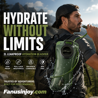 💧⛰️🏃 -50% ! Poche à eau 2L – Débit rapide, anti-fuite, hydratation constante.