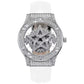 ⌚ 50% DE RÉDUCTION ✨ Montre de mode femme cadran strass – Mouvement quartz & étanche 30M – Bracelet réglable, élégante au quotidien ou pour les occasions spéciales 💎