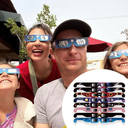 ✨🛒 -50% ! 🏙 Lunettes Éclipse Solaire ISO 12312-2 – Papier + Plastique – UV/IR Bloqués 99,99 % – pour une Observation Sûre