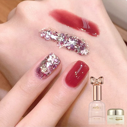 🔥Vernis à Ongles Bicolores Pailletés✨Formule Longue Tenue, Sans Odeur & 20 Looks Tendance