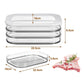 🍱🧊 -60% ! 🌟Boîtes Alimentaires 3 Étages – PET Transparent, Hermétiques & Empilables pour Réfrigérateur Organisé.