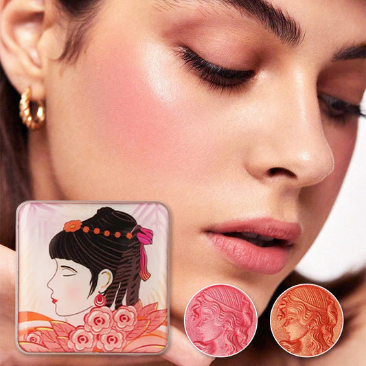 ⏳Spécial à durée limitée⏰Palette de fards à joues en poudre lisse gaufrée🎨
