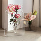 🌙💖OFFRE LIMITÉE 50% DE RÉDUCTION! Vase Cadre Acrylique Moderne – Design Invisible Qui Laisse les Fleurs « Flotter » – Parfait pour une Rose Seule, de la Lavande Séchée ou du Gypsophile – Déco Boho & Minimaliste 🕯️🌾