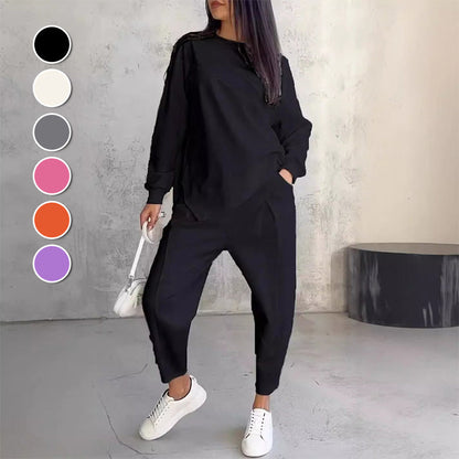 😴 Confort Douillet Quotidien | Ensemble Sweat à Capuche & Pantalon Femme ☁️【-60%】ier & Tissu Doux pour un Confort Optimal 🍂