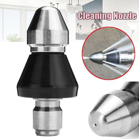 🚰🛒 -50% ! 💪🏻Buse Haute Pression pour Égouts – Acier Inox, 5000 PSI & Jet Inversé 7 Buses