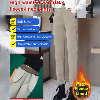 🔥 60% DE RÉDUCTION! 💫 PANTALON CHAUD FEMME - Taille Haute & Doublure Polaire, Confort Optimal pour L'Hiver, Idéal pour Sport et Loisirs ❄️👖