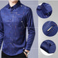 👔 60% DE RÉDUCTION! ✨ Chemise à Manches Longues Sans Repassage pour Hommes – Infroissable, Coupe Premium & Confortable 👕