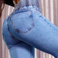 ✨ Silhouette Allongée & Stylée - Jean Taille Haute Évasé - Effet Gainant et Jambes Infinite 【Promo -50%】