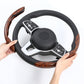 🔥 50% DE RÉDUCTION ! ✨ Protège-Volant Antidérapant Universel – Finition Bois de Pêche, Confort 4 Saisons, Grip Amélioré 🚗