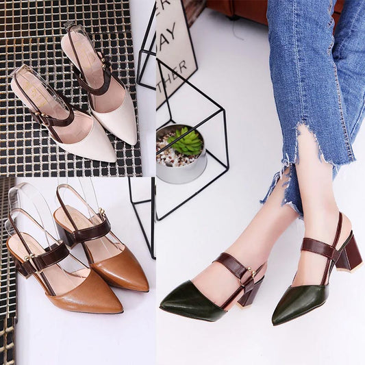 💐50% DE RÉDUCTION ! Sandales Femme à Talon Haut – Design Pointu & Élégant 👠✨【Offre Limitée】
