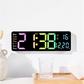 🕐🛒 -50% ! 💡Réveil Numérique LED Coloré – Multifonction, Luminosité Réglable & Double Alarme