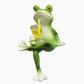 🐸🍃 OFFRE LIMITÉE 50% DE RÉDUCTION! Figurines de Grenouilles en Bouleau Faites à la Main – Collection Elfes de la Forêt, Texture Naturelle, Charme Rustique – Parfaites pour Décorer Jardin, Étagère ou Bureau 🌲