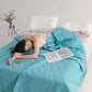 📢❄️ PROMO FLASH 50% ! Couette d'Été Rafraîchissante – Tissu Respirant, Lavable en Machine, Ultra-Douce, Design Bicolore Réversible, 8 Coloris, Idéale Nuits d'Été 💤