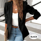 🧥 PROMO LIMITÉE 50% DE RÉDUCTION ! 💥 Veste Élégante Col Revers Bouton – Tissu Doux, Un Bouton, Polyvalente ✨