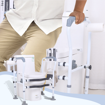 🚿🤝 -60% ! 🛡️Barres d'Appui de Sécurité pour Toilettes – Hauteur Réglable, Charge 150/250 kg & Installation sans Outil