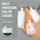 🧳💧 -60% ! 🧴Sachets d'Emballage de Voyage pour Liquides – Corps Transparent, Bouchon Étanche & Réutilisables.
