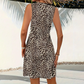 🐆🔥💃 OFFRE LIMITÉE 50% DE RÉDUCTION! Robe Courte Féline à Col V pour Femme – Imprimé Animal Audacieux, Coupe Soulignant les Courbes, Idéale pour Soirées, Rendez-vous & Boîtes de Nuit ✨🎤