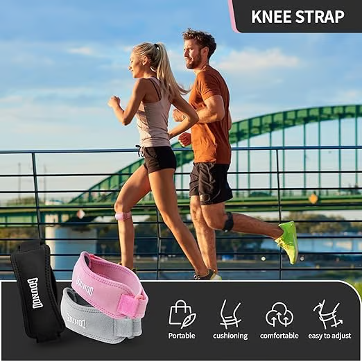 🦵 ACHETEZ 1, OBTENEZ 1 GRATUIT ! 🏃‍♂️ Bande de soutien rotulien – Compression douce & maintien ajustable – Idéale pour le sport, la course ou le quotidien – soulage la pression et stabilise le genou ✨💪
