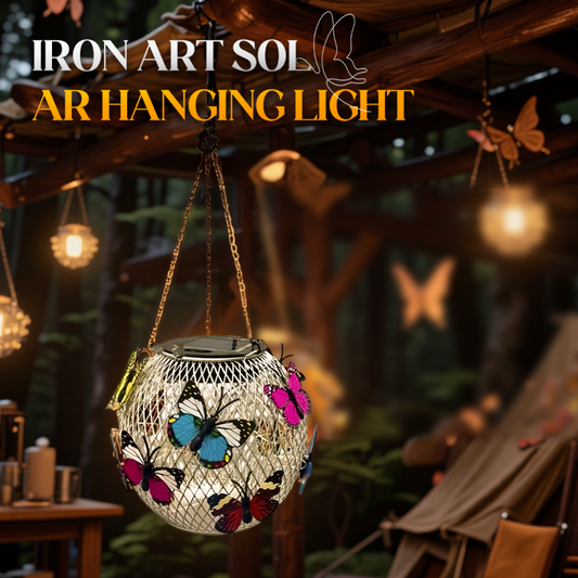 🌱♻️🎨 OFFRE LIMITÉE 50% DE RÉDUCTION! Suspension Solaire en Fer Artistique – Fer Forgé Artisanal, LED Chaude, Zéro Coût d'Électricité – Parfaite pour une Décoration Écologique ou des Fêtes au Jardin 🍃🕯️