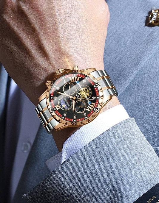 🎄Cadeau Noël Élégant : 50% de réduction⌚💧Montre Automatique Suisse Étanche - Mouvement Mécanique Visible