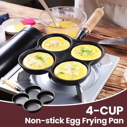 🍳 Œufs Parfaits au Petit-Déj | Poêle à Œufs Antiadhésive | Cuisson Uniforme en Fonte【-60%】