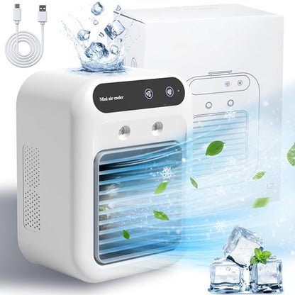 💐50% DE RÉDUCTION ! Mini Refroidisseur d‘Air Silencieux – Idéal pour Nuits Calmes 🌙😴【Promo Flash】