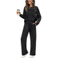 ⏳Offre spéciale à durée limitée⏰✨ Ensemble Femme Confort – Haut Ras du Cou & Pantalon à Cordon 👕👖
