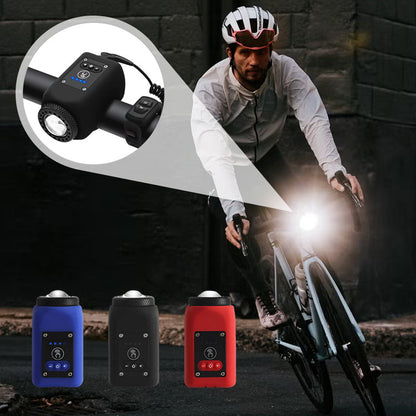 💐50% DE RÉDUCTION ! Phare de Vélo Étanche avec Klaxon – Roulez Visible et Audible en Toute Sécurité 🚲🔊【Offre Limitée】