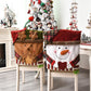 🎄🪑 Housse de Chaise de Noël avec Motifs Festifs – Tissu Doux en Lin, Protectrice et Entretien Facile
